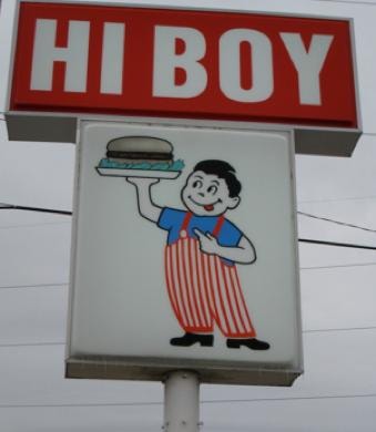 The iconic Hi Boy Burgers roadside sign in Independence, MO
